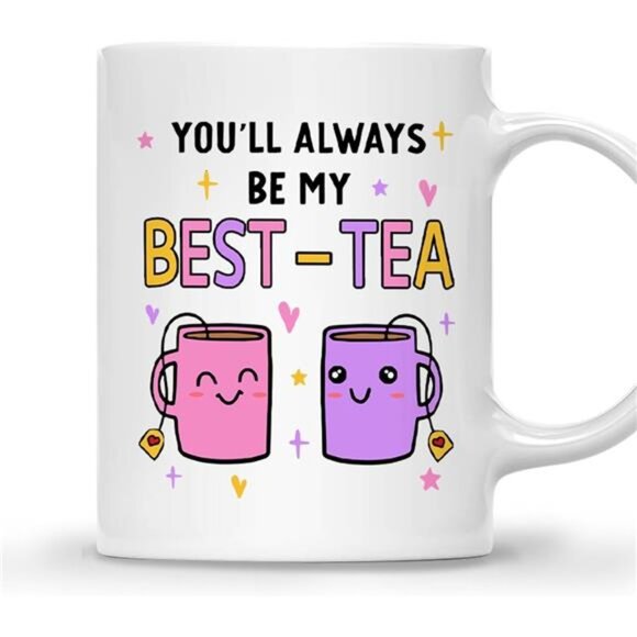 Moms Best Friend Coffee Mug - BEST-TEA  Gift‎ for Women  Mothers Day Gifts - Picture 1 of 5